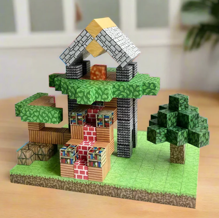 E se tuo figlio costruisse il SUO mondo pixelato... senza schermo? 🎮✨