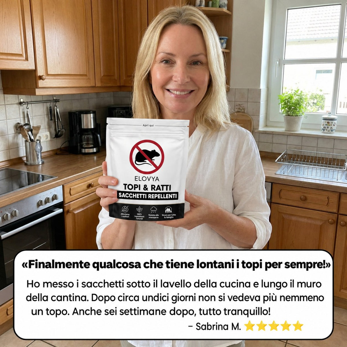 Elovya sacchetti repellenti topi e ratti