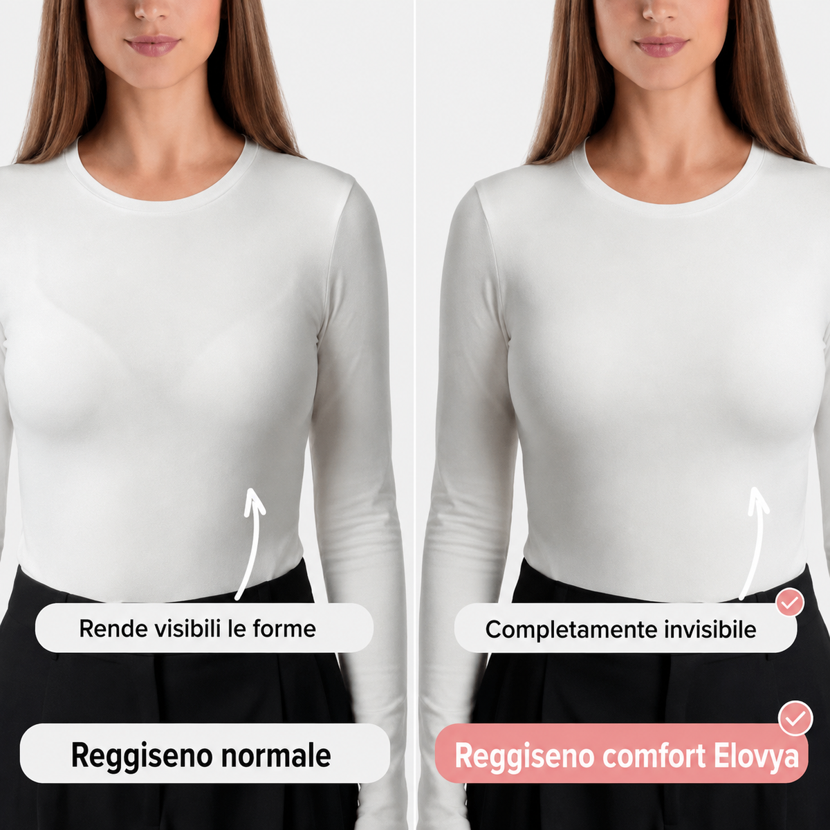 Reggiseno comfort Elovya senza cuciture e ferretti