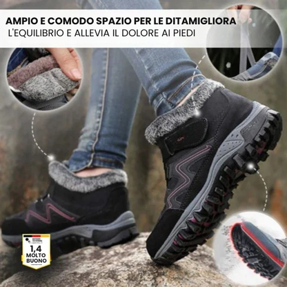 OrthoFit Winter - Scarpa ergonomica, impermeabile e antiscivolo per il sollievo dal dolore