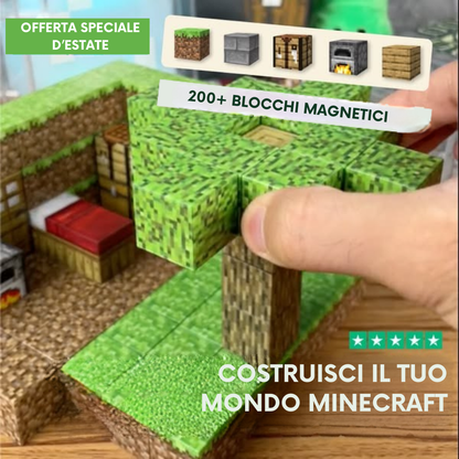 E se tuo figlio costruisse il SUO mondo pixelato... senza schermo? 🎮✨