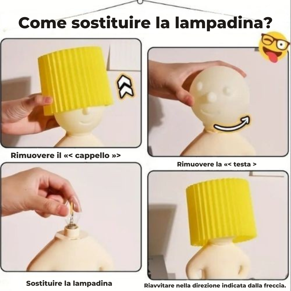 Modest Mike™ – La lampada con il pulsante magico ?