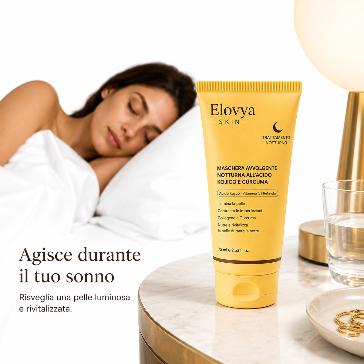 Maschera notte illuminante – Incarnato uniforme
