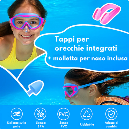 Occhialini da nuoto AquaClip: 3 secondi per godersi l'estate