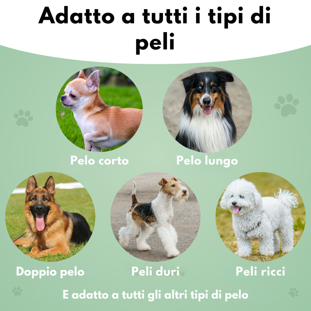 Spazzola per la toelettatura dei cani