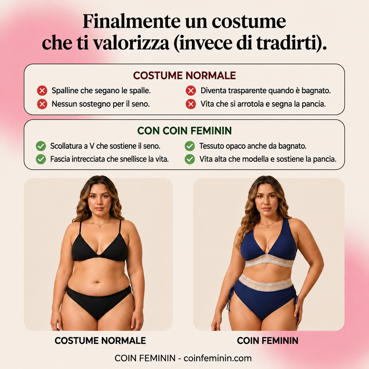 Bikini modellante per una pancia piatta