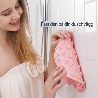 Skrubbmatta för fötter och kropp i duschen