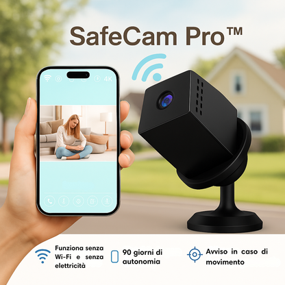 SafeCam Pro™ | Sempre al sicuro – anche senza internet né elettricità