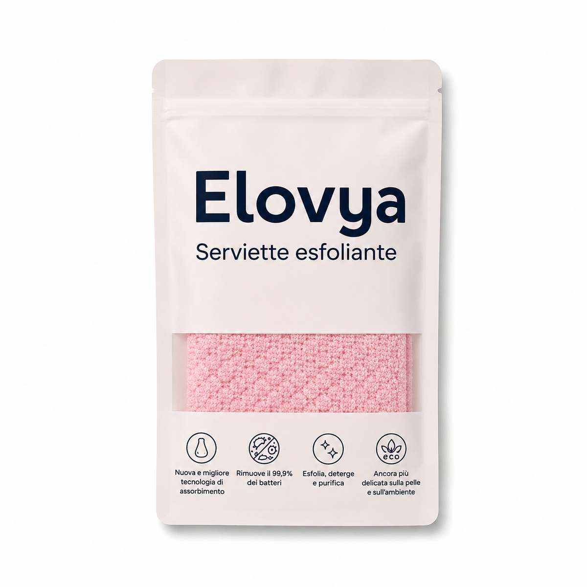 Asciugamano esfoliante Elovya per la doccia