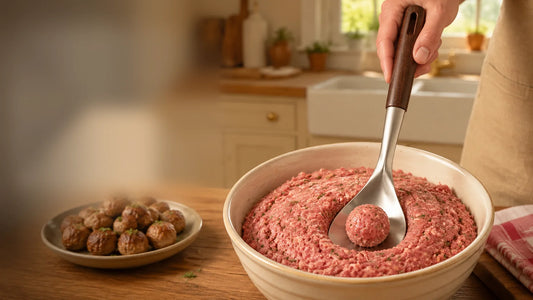 Elovya™ – Cucchiaio per polpette tutte uguali, senza sporcarsi le mani