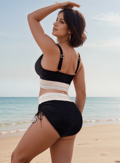 Elegante bikini modellante a vita alta