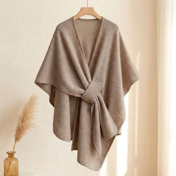 Sciarpa poncho lunga