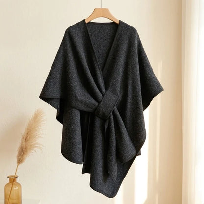 Sciarpa poncho lunga
