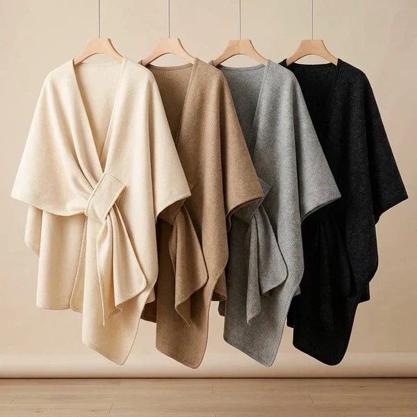 Sciarpa poncho lunga