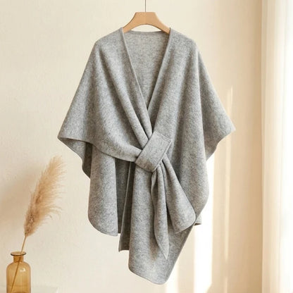 Sciarpa poncho lunga