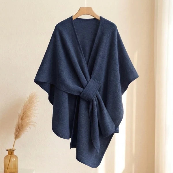 Sciarpa poncho lunga