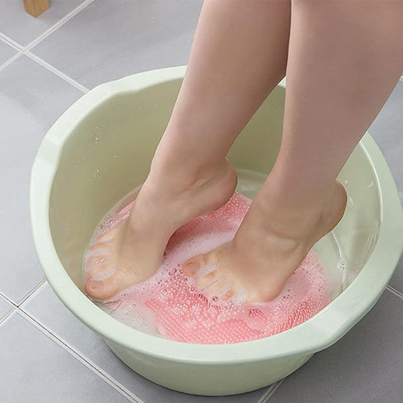 Skrubbmatta för fötter och kropp i duschen
