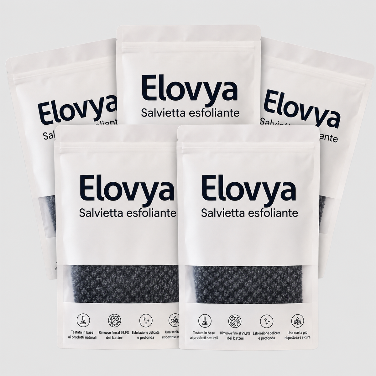 Asciugamano esfoliante Elovya per la doccia