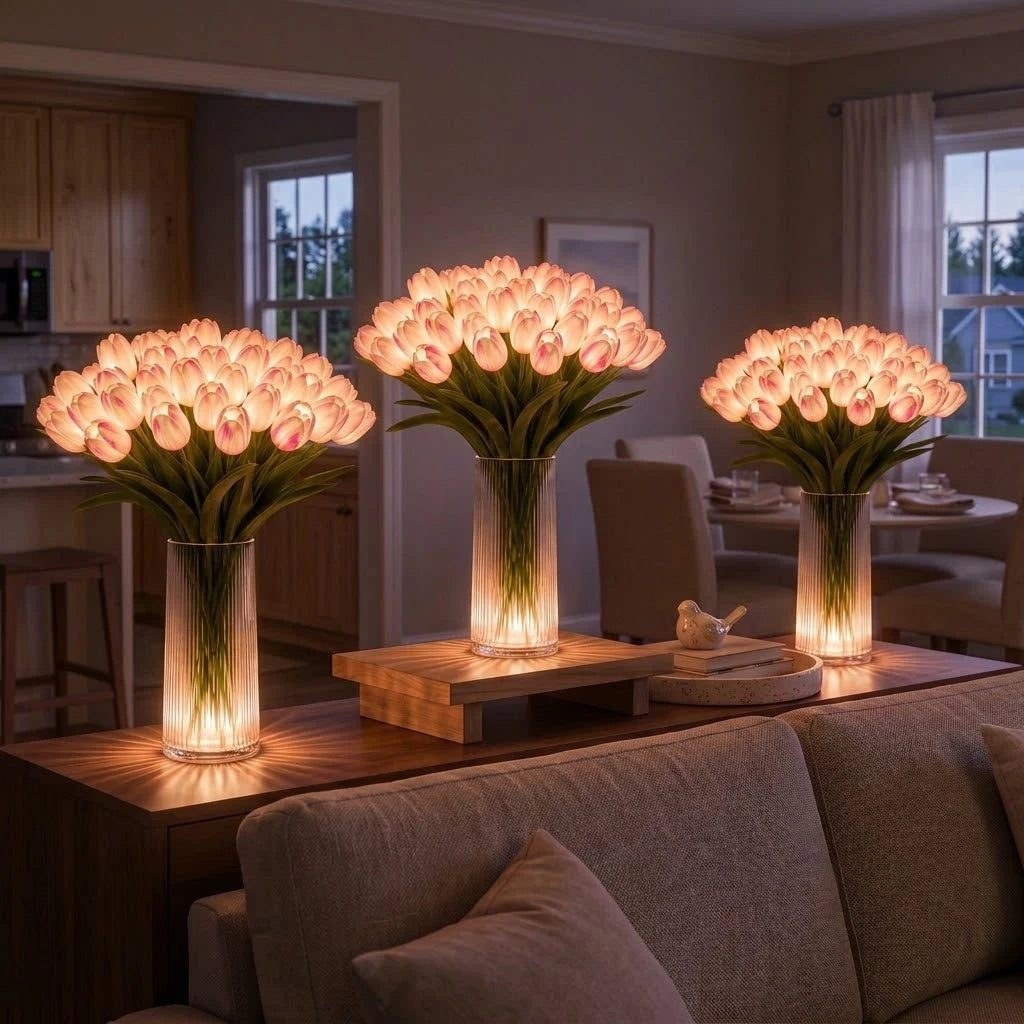 Elovya bouquet di luce, tulipani luminosi
