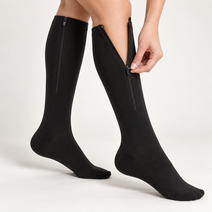 Elovya Calze a Compressione con Zip