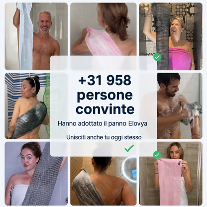 Asciugamano esfoliante Elovya per la doccia
