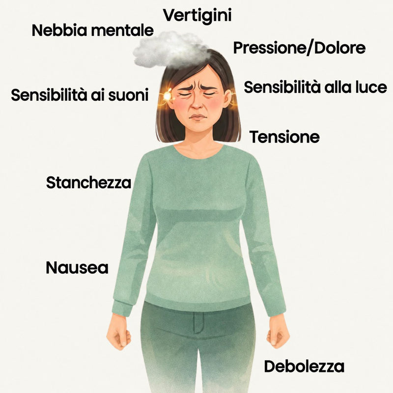 I sintomi dell'emicrania