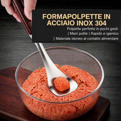Elovya™ – Cucchiaio per polpette tutte uguali, senza sporcarsi le mani