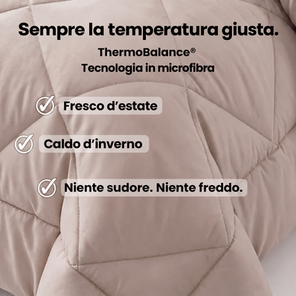 Piumone Elovya® 2 in 1 che elimina la necessità delle lenzuola