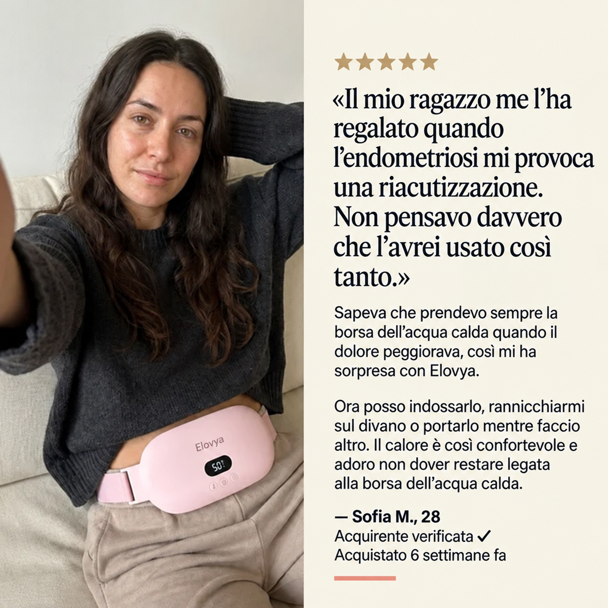 Elovya – Sollievo senza farmaci per dolori mestruali ed endometriosi