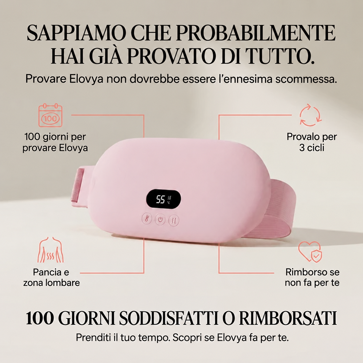 Elovya – Sollievo senza farmaci per dolori mestruali ed endometriosi
