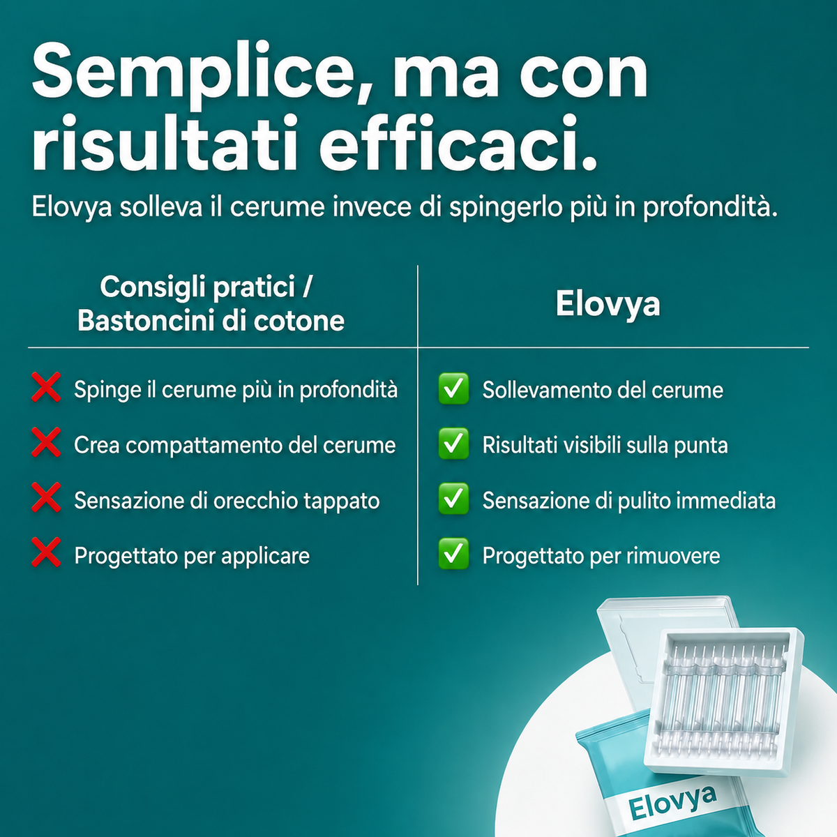 Pulitore auricolare adesivo