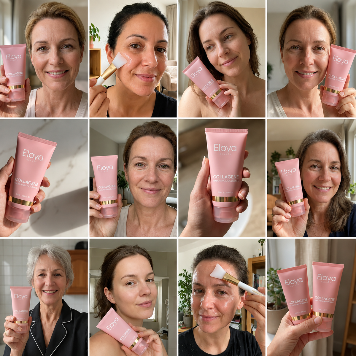 Maschera al bio-collagene + pennello