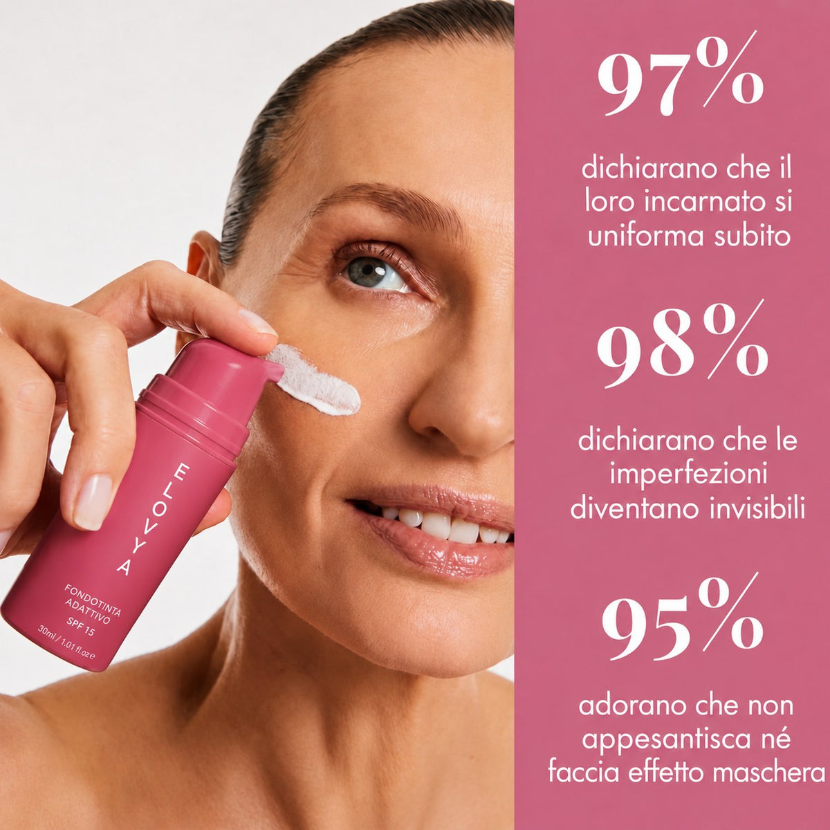 Elovya fondotinta adattivo anti-età