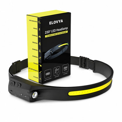 Elovya lampada frontale 230 gradi