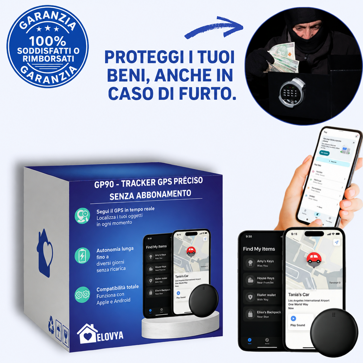 Elovya GP90 tracker GPS