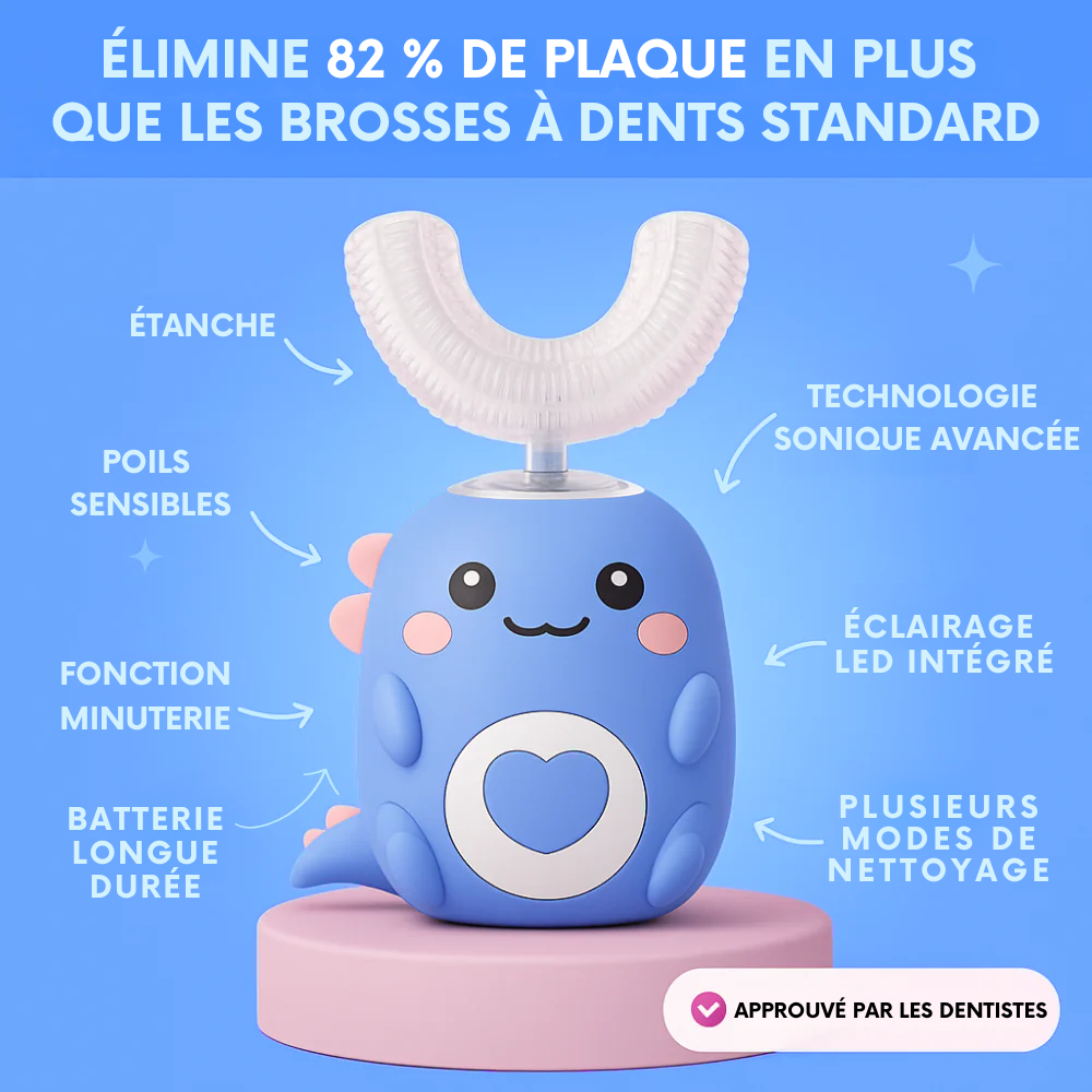 DinoBrush™ – Spazzolino da denti a 360° per bambini