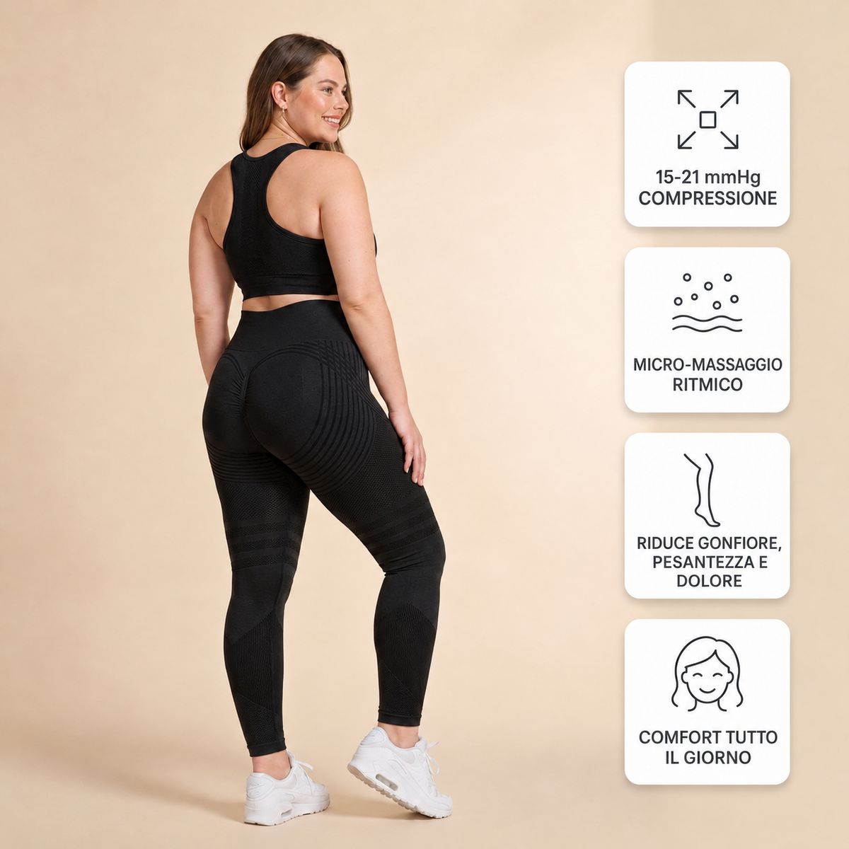 Elovya leggings lipedema compressione 4D
