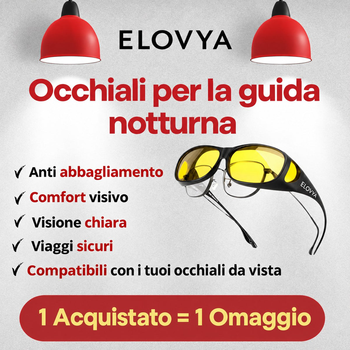 Elovya occhiali notte