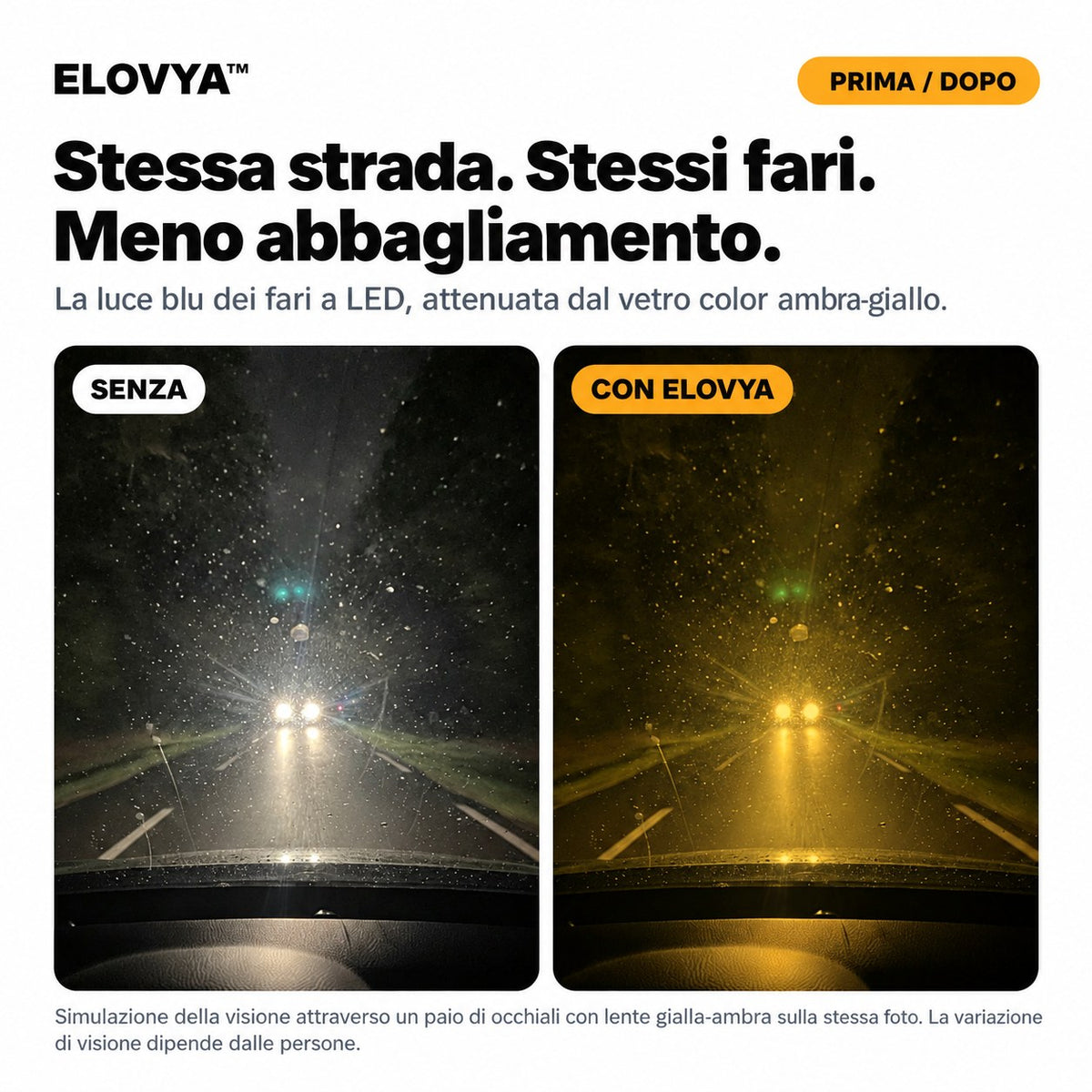 Elovya occhiali notte