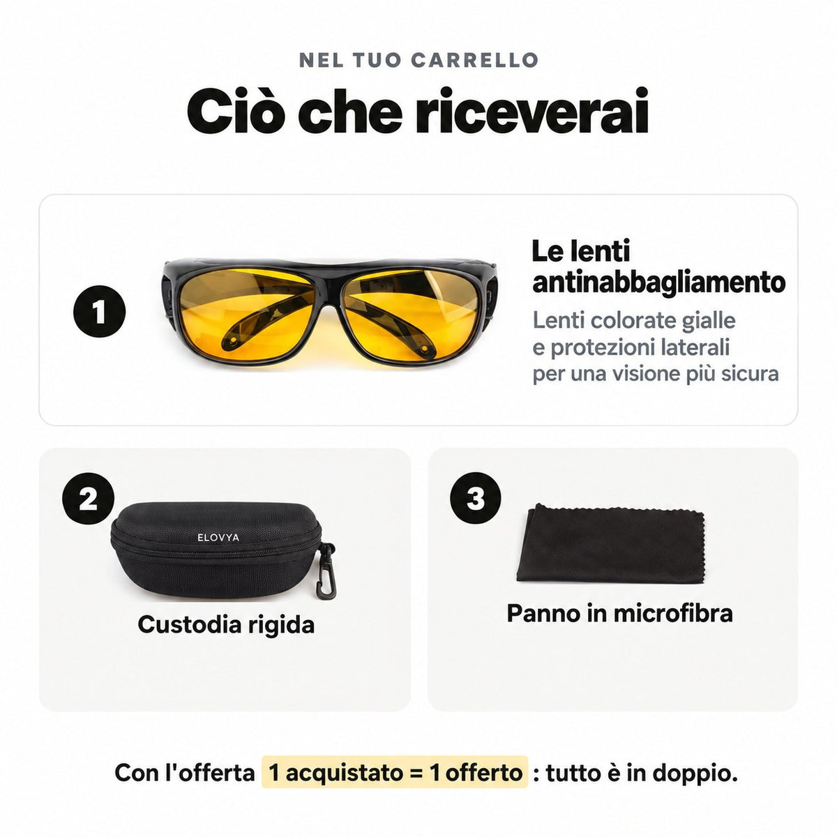 Elovya occhiali notte