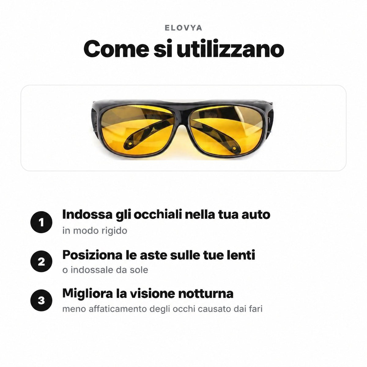Elovya occhiali notte