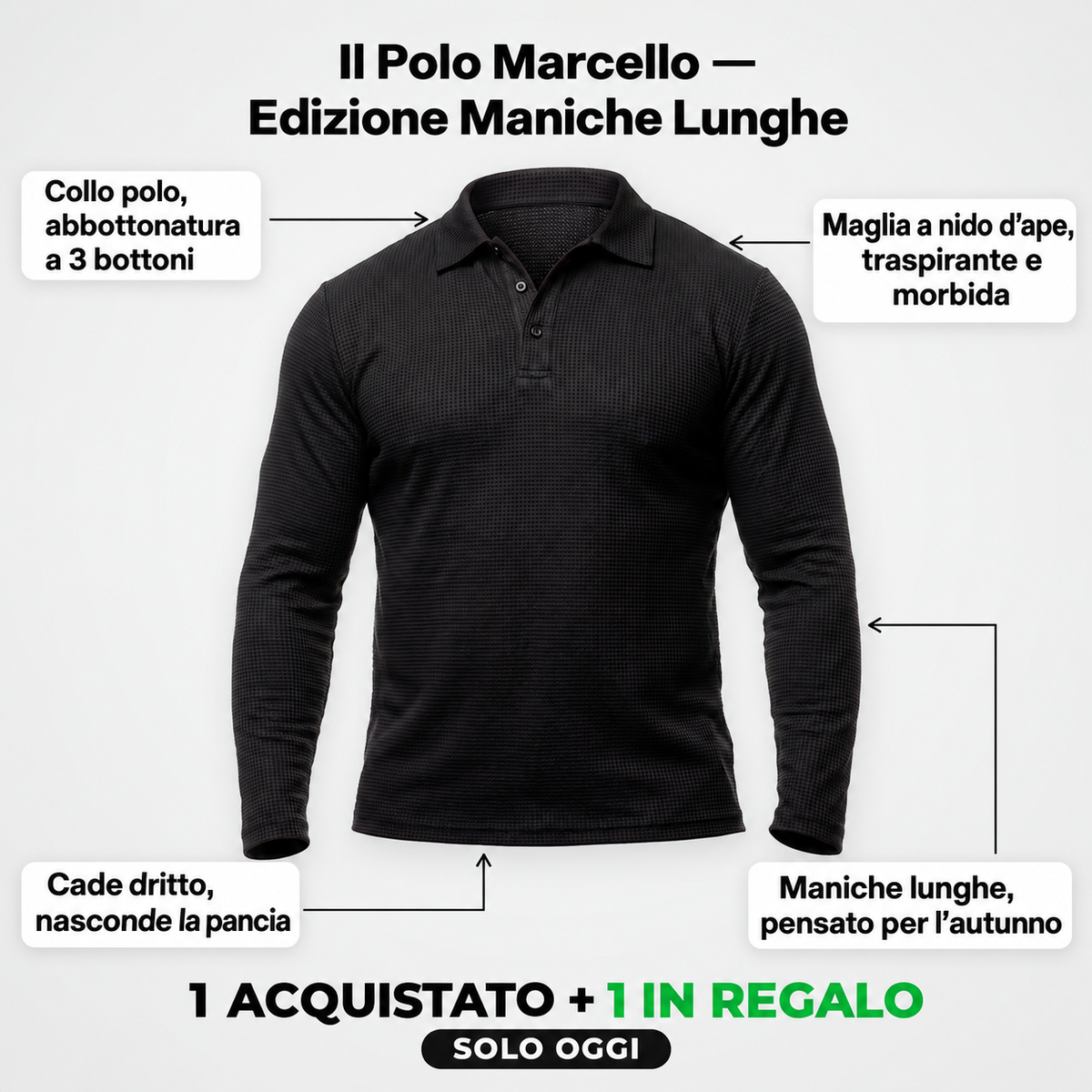 Elovya Polo Marcello Maniche Lunghe