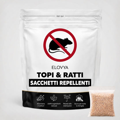 Elovya sacchetti repellenti topi e ratti