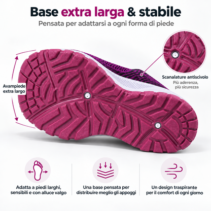 Elovya scarpe comfort per piedi gonfi e larghi