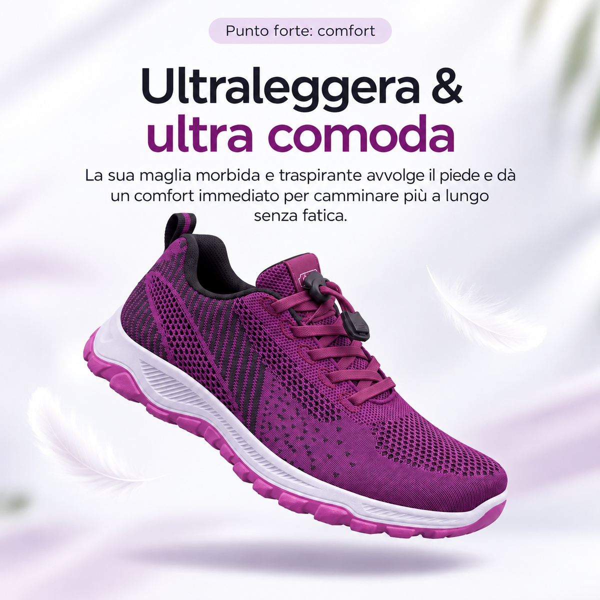 Elovya scarpe comfort per piedi gonfi e larghi