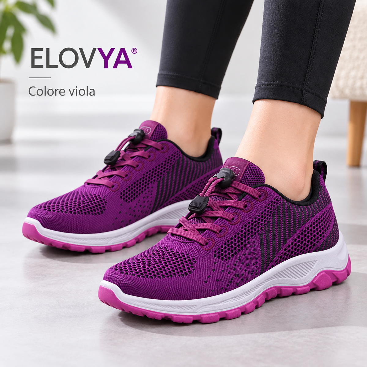 Elovya scarpe comfort per piedi gonfi e larghi